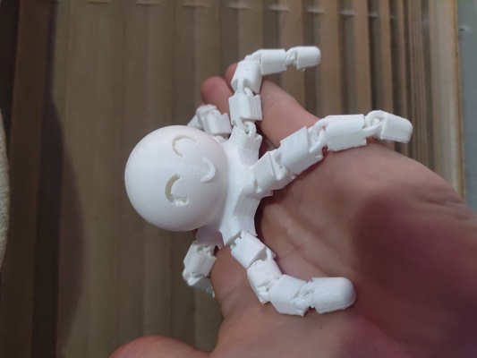 tintenfisch spiel spielzeug spaß skelett aktion zahl 3d print model - Mito3D