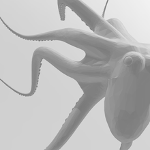 polvo 3d arte animais peixe diabo kraken marisco molusco 3d print model - Mito3D