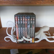 octopus Buch zu Ende home o4saken squid die Buchstütze 3d print model - Mito3D