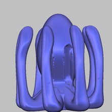 cabo de polvo manager a casa animais brinquedo polpo cabos gestão do bonito 3d print model - Mito3D