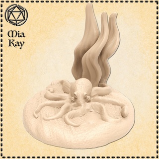 octopus casual beast dragons dungeons fantasy game gaming mini rpg miniature tabletop dnd familiar 3d print model - Mito3D