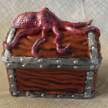 octopus chest - dice jewelry box various 3d print model - Mito3D