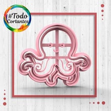 octopus cutter 3d print model - Mito3D