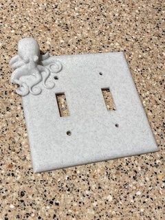 octopus double light switch plate household 3d print model - Mito3D