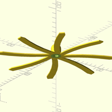 Tintenfisch Blume Generator Blockscad openscad Programmierung Requisiten 3d print model - Mito3D