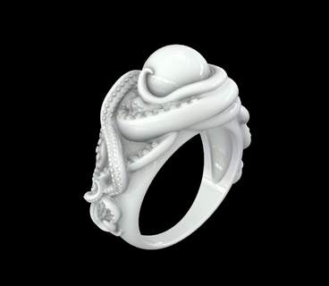 octopus marine sea ring Jewelry jewelry symbolism mystery intelligence craftsmanship life underwater wonders statement piece 3d print model - Mito3D