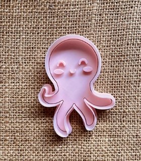 octopus cookie cutter cutters cookies 3d print model - Mito3D