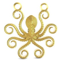 octopus pendant jewelry marine djie necklace art sea jewellery 3d print model - Mito3D