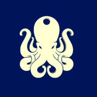octopus pendant jewel medallion 3d print model - Mito3D