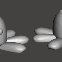 octopus plant planter pot happy angry 3d print model - Mito3D