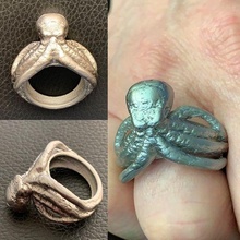 octopus ring jewelry 3d print model - Mito3D