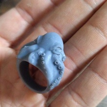 Tintenfisch Ring 3d print model - Mito3D