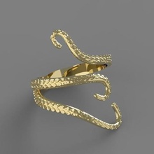 octopus ring jewelry luifer taiced equator 3d print model - Mito3D