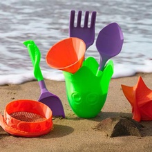 polpo di sabbia strumenti gioco spiaggia bambini divertente giocattolo 3d print model - Mito3D