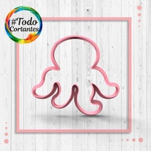 octopus silhouette cutter 3d print model - Mito3D