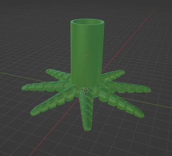 octopus vase pencil pen holder 3d print model - Mito3D