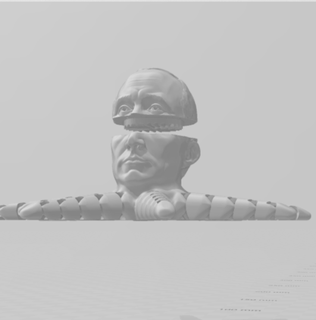octoputina erva moedor Putin Vladimir polvo arte cannabis daninha tabaco 3d print model - Mito3D