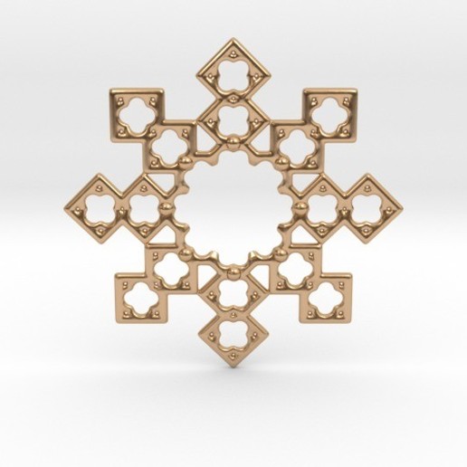 octostar pendant jewelry pendulous stars 3D print model - Mito3D