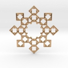 octostar pendant jewelry pendulous stars 3d print model - Mito3D
