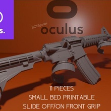 oculus quest 1+2 l+r m4a1 pro gunstock build kit game zenith city vr 2 1 steam mount grip battery 3d print model - Mito3D