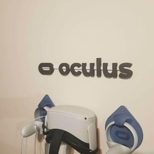 oculus wall logo 3d print model - Mito3D