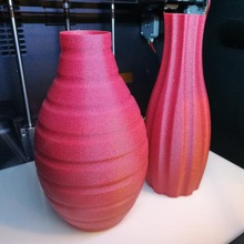 odd couple vases home tall thin wide 3d print model - Mito3D