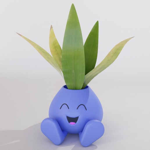 oddish - pot gadget pokemon 3D print model - Mito3D