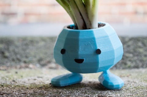 oddish planter snap together legs plant planting plants pot pokemon figures outdoor garden activities 3d print model - Mito3D