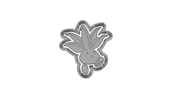 oddish pokemon cutter stamp cookie cutter form cutter stamp cookie cutter form pokemon pokemon  3d print model - Mito3D