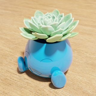 oddish pot pokemon flower plant decoration 3d print model - Mito3D