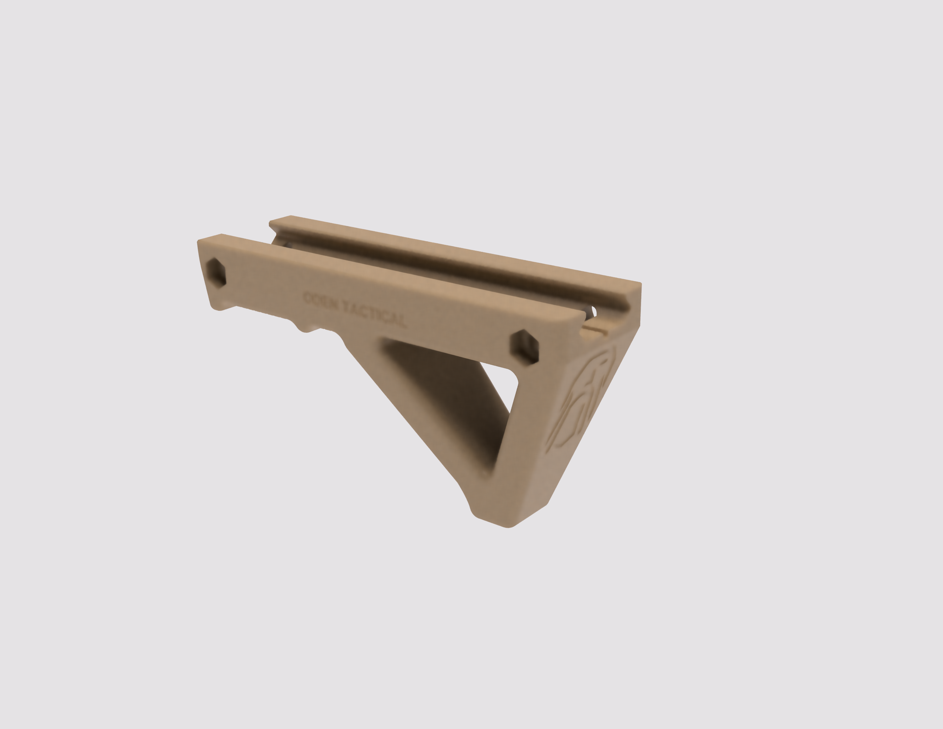 Oden tático frontgrip airsoft 3D print model - Mito3D