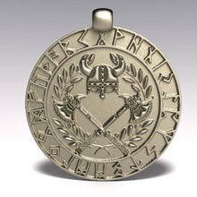 odin pendant jewelry keyring keychain warrior ancient viking 3d print model - Mito3D
