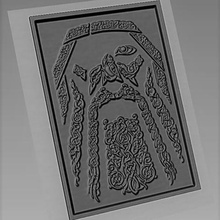 odin 6 art thor wotan cnc carving milling norse god viking bas relief 3d print model - Mito3D