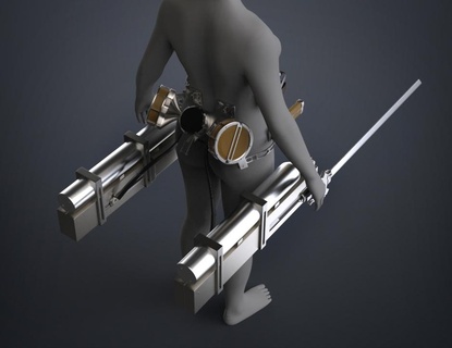 odm équipement épées attaque Titan soldat lame Mikasa levi eren jaeger survie manga anime humanité géant humanoïde armin cosplay shingekinokyojin 3d print model - Mito3D