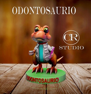 odontosaurus Various doctor physician medicine gift original home office dinosaur 3d print model - Mito3D
