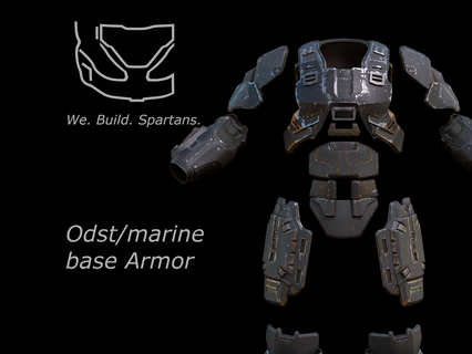 odst marina armadura 3d impresión archivos 3d print model - Mito3D