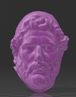 odysseus art bust head greece greek mythology fine arts sculpture sculptor sculpting 3d print model - Mito3D