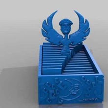 édipo em ascensão, como phoenix, o médico moonlove krankenkartei doente cartão de arquivos a arte esculturas phoenix lua 3d print model - Mito3D