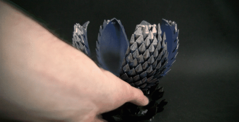 oeuf dragon cristal jeu oeuf engrenage jeu flexy souple jouet construction canisme animal monstre bricolage figurine caille cadeau rangement 3d print model - Mito3D