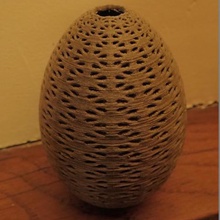 oeuf vase art egg decoration 3d print model - Mito3D