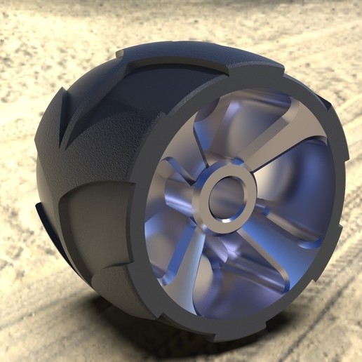 off road de la roue art modèles bureau hors route 3D print model - Mito3D