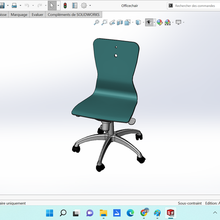 oficina silla 3d print model - Mito3D