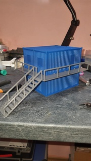 Büro Container 1 50 Rahmen Büro Container Container Diorama Miniatur 3d print model - Mito3D