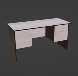office desk furniture table mucle 3d print model - Mito3D