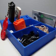 office organizer gadget usb storage box 3d print model - Mito3D