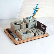 office setup tool cube concrete silicon form model forms minimal 3d print model - Mito3D