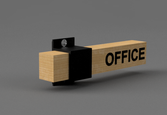 oficina firmar marcador oficinas delimitador 3d print model - Mito3D