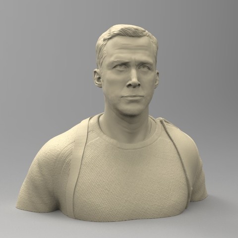 officer art blade runner replicant ryan gosling chest science fiction movie actor 3D print model - Mito3D