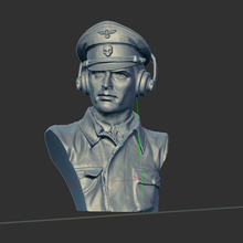 officer's bust bunker ww1 ww2 home war soldier fuel military us officer german 3d 3d print model - Mito3D