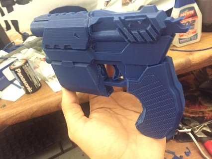 officer dva pistol cosplay prop weapon costume gun overwatch 3d print model - Mito3D
